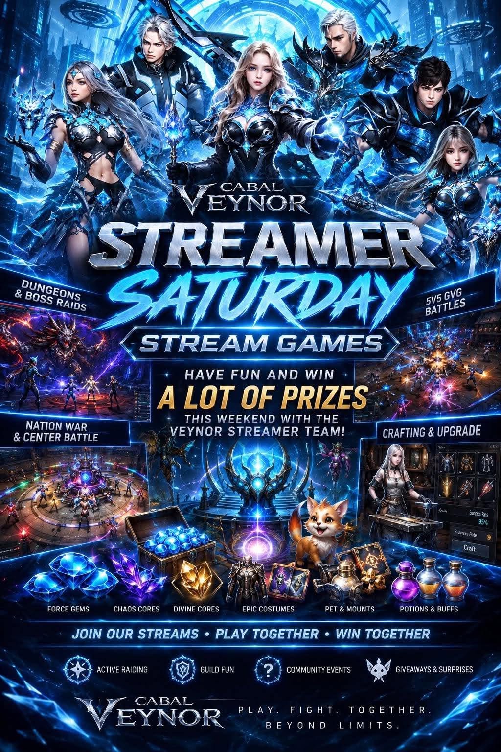 🔥 STREAMER SATURDAY — PLAY, FIGHT & WIN!
